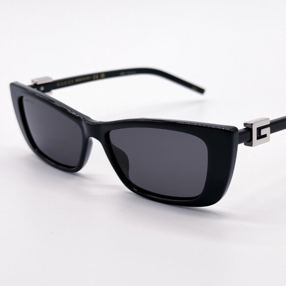 NEW GUCCI GG1681S 001 BLACK CAT EYE WOMEN SUNGLASSES GUCCI - Picture 8 of 14